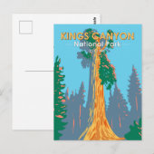 Kings Canyon National Park General Grant Tree Briefkaart (Voorkant / Achterkant)