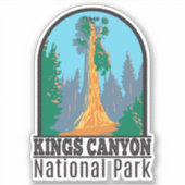 Kings Canyon National Park General Grant Tree Sticker (Voorkant)