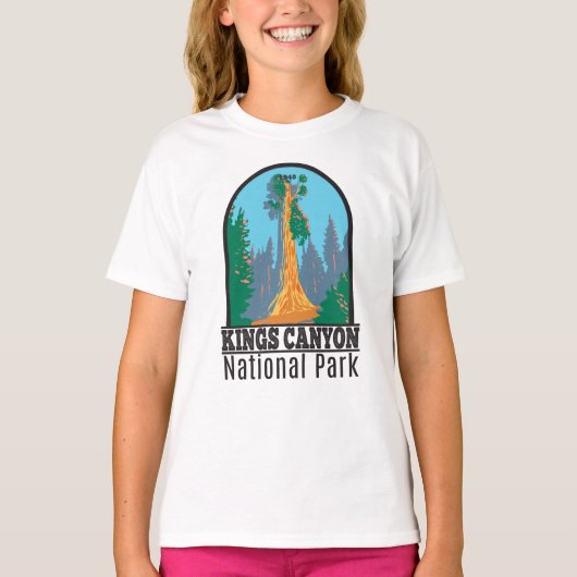 Kings Canyon National Park General Grant Tree T-shirt (Voorkant)