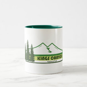 Kings Canyon National Park Groene Strepen Tweekleurige Koffiemok