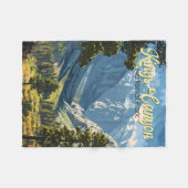 Kings Canyon National Park Illustratie Reiskunst Fleece Deken (Voorkant (Horizontaal))