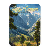 Kings Canyon National Park Illustratie Reiskunst Magneet (Verticaal)