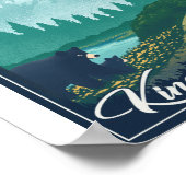 Kings Canyon National Park Litho Artwork Poster (Hoek)