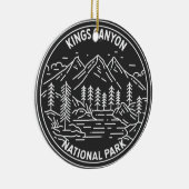 Kings Canyon National Park Monoline Keramisch Ornament (Rechts)