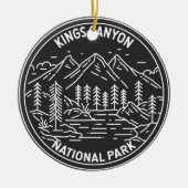 Kings Canyon National Park Monoline Keramisch Ornament (Voorkant)