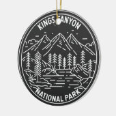 Kings Canyon National Park Monoline Keramisch Ornament (Links)