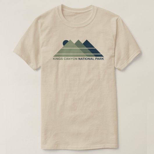 Kings Canyon National Park Mountain Sun T-shirt (Design voorkant)