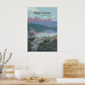 Kings Canyon National Park Reisposter Poster (Keuken)