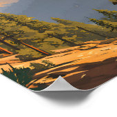 Kings Canyon National Park Reizen Poster (Hoek)