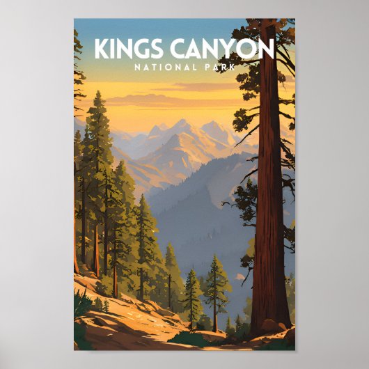 Kings Canyon National Park Reizen Poster (Voorkant)
