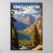 Kings Canyon National Park Reizen PS Poster (Voorkant)
