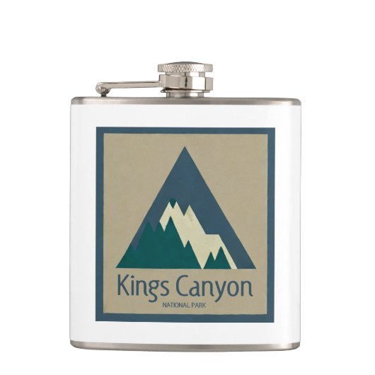 Kings Canyon National Park Rustic Heupfles (Voorkant)