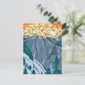 Kings Canyon National Park Sunset  Briefkaart (Staand voorkant)