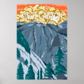 Kings Canyon National Park Sunset  Poster (Voorkant)
