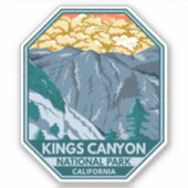Kings Canyon National Park Sunset  Sticker (Voorkant)