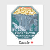 Kings Canyon National Park Sunset  Sticker (Vel)