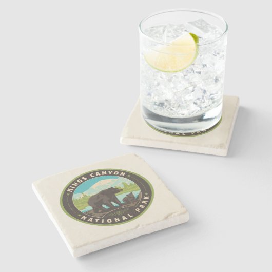 Kings Canyon National Parks Stenen Onderzetter (Zijkant)
