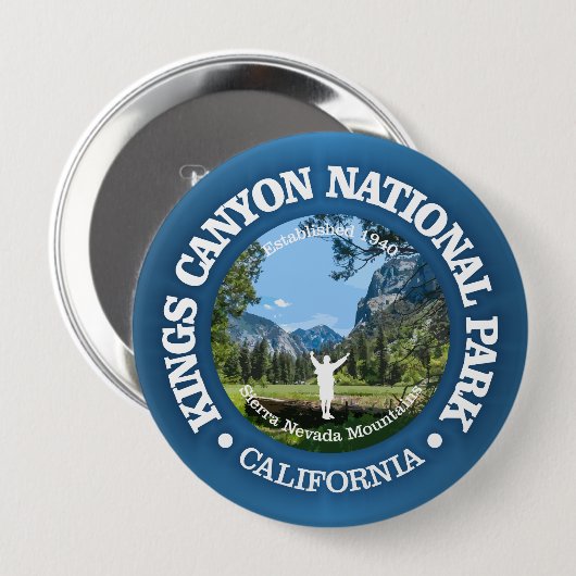 Kings Canyon NP2 Ronde Button 4,0 Cm (Voorkant /achterkant)