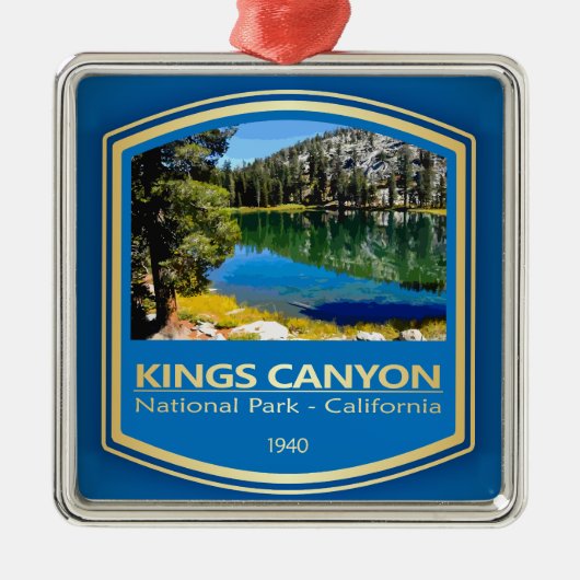 Kings Canyon NP (PF1) Metalen Ornament (Voorkant)
