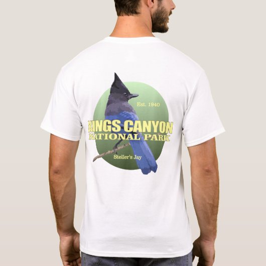 Kings Canyon NP (Steller's Jay) WT T-shirt (Achterkant)