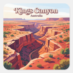 Kings Canyon Watarrka Australië Vierkante Sticker
