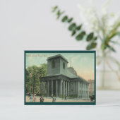 King's Chapel, Vintage van Boston Briefkaart (Staand voorkant)