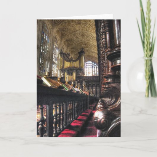 King's College Chapel ~ Cambridge, Engeland Kaart (Voorkant)