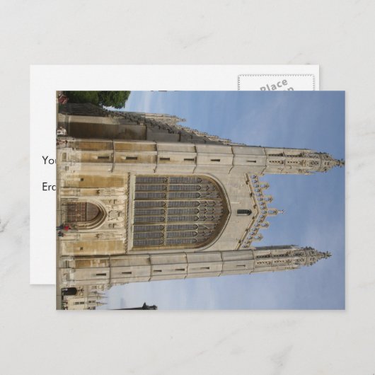 Kings College Chappel in Cambridge in het Verenigd Briefkaart (Voorkant / Achterkant)