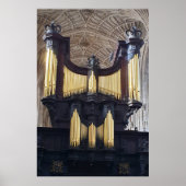 Kings College Kapel Orgel, Cambridge Poster (Voorkant)