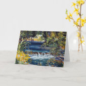 Kings Creek in het Nationaal Park Mt.Lassen Kaart (Gele Bloem)