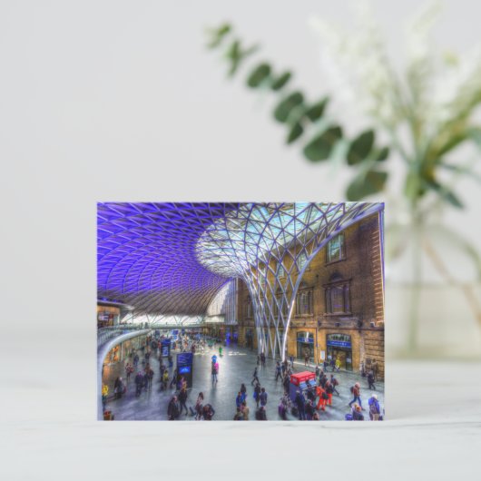 Kings Cross Rail Station Londen Briefkaart (Staand voorkant)