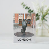 Kings Cross St Pancras Station Londen briefkaart V (Staand voorkant)