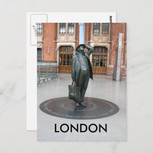 Kings Cross St Pancras Station Londen briefkaart V (Voorkant / Achterkant)