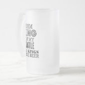 Kings Drink Beer Manly Beer Mok (Voorkant links)