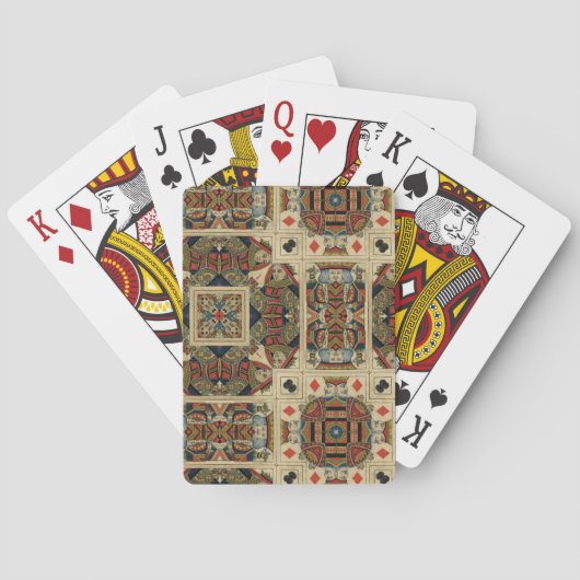 Kings- en koninginnen-sportkaarten pokerkaarten (Achterkant)