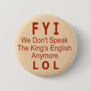 King's English Ronde Button 5,7 Cm