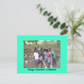 King's Garden Children Briefkaart (Staand voorkant)