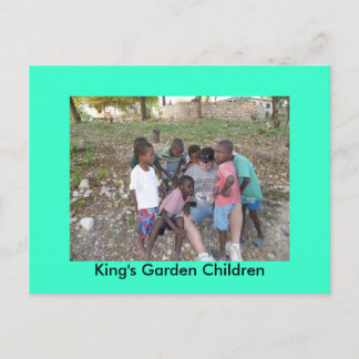 King's Garden Children Briefkaart