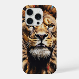 King's Gaze Leeuw iPhone Hoesje 15 Pro Case
