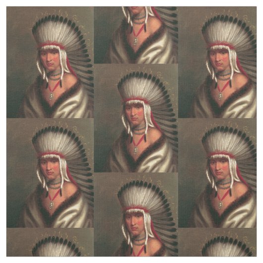 King's "Generous Chief" kunststof Stof (Swatch)