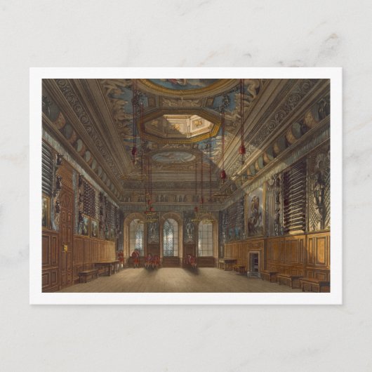 King's Guard Chamber, Windsor Castle, uit 'Royal' Briefkaart (Voorkant)