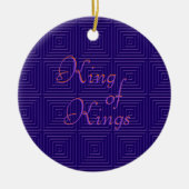 Kings-kerstsierkoning Keramisch Ornament (Voorkant)