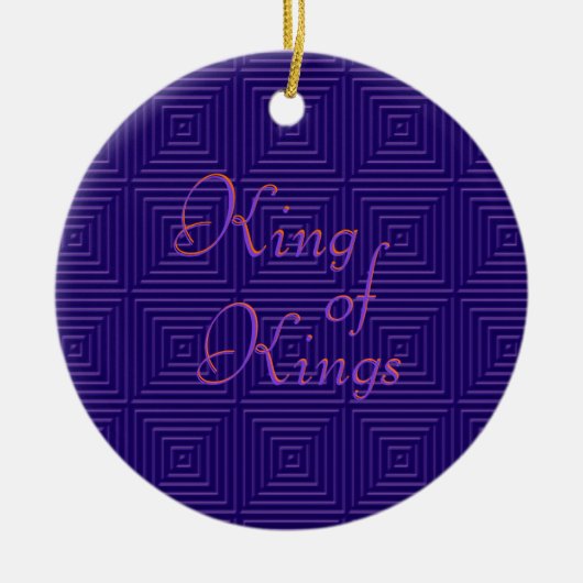 Kings-kerstsierkoning Keramisch Ornament (Voorkant)