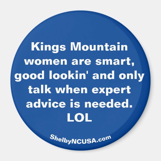 Kings Mountain vrouwen zijn ... magnet (Voorkant)