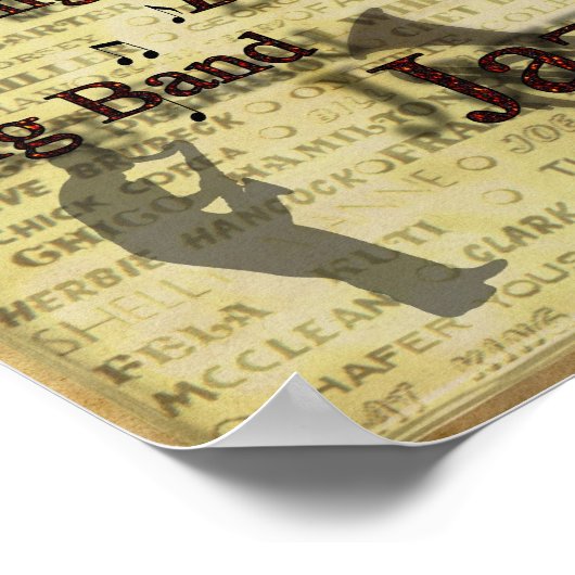 Kings of Swing Bebop Big Band Jazz Poster Print (Hoek)