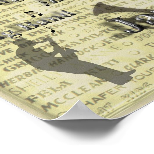 Kings of Swing Bebop Big Band Jazz Poster Print (Hoek)