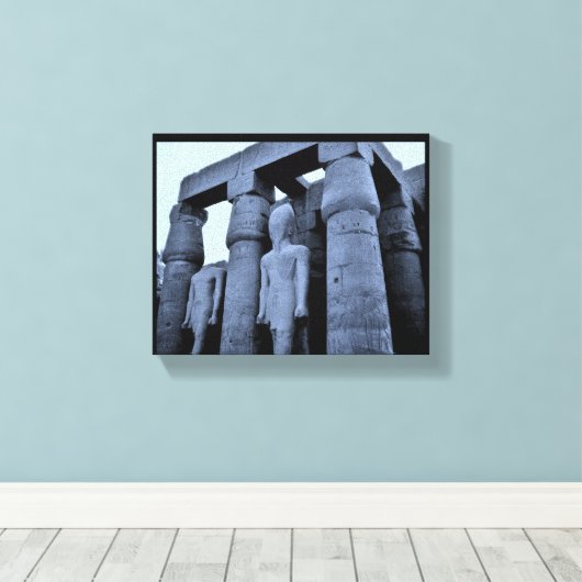 Kings op Karnak Canvas Afdruk (Insitu (Houten vloer))