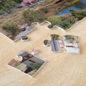 King's palace in Thimphu - Bhutan, Azië Legpuzzel (Zijkant)