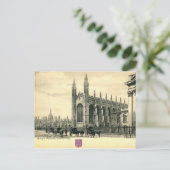 King's Parade, Cambridge England 1915 Briefkaart (Staand voorkant)