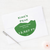 King's Peak Ronde Sticker (Envelop)